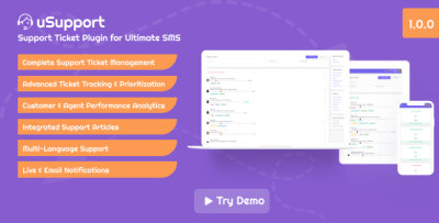 uSupport - Support Ticket Plugin for Ultimate SMS