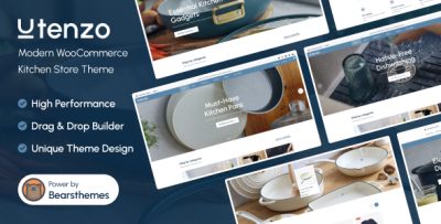 Utenzo - Modern Kitchen Store Theme for Shopify