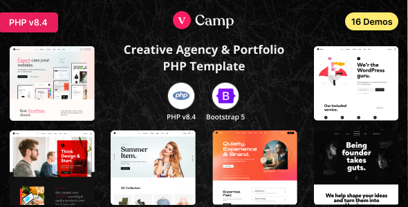 vCamp - Creative Agency & Portfolio PHP Template vCamp - Creative Agency & Portfolio PHP Template
