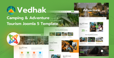 Vedhak - Joomla 5 Adventure Tours and Travel Template