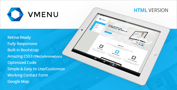 Vertical Menu - Responsive HTML Template Vertical Menu - Responsive HTML Template