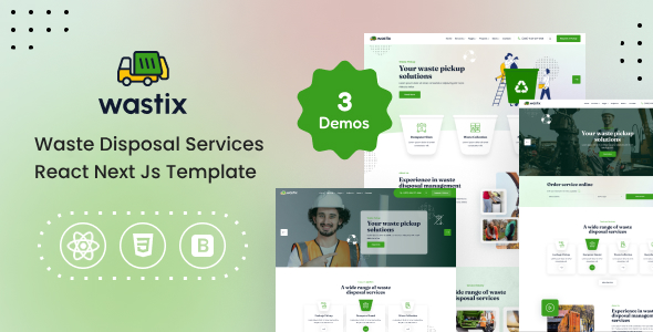 Wastix - Waste Disposal Services React Next Js Template Wastix - Waste Disposal Services React Next Js Template