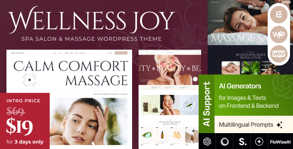 Wellness Joy - Spa Salon & Massage WordPress Theme Wellness Joy - Spa Salon & Massage WordPress Theme