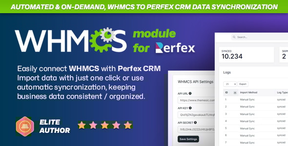 WHMCS Connector module for Perfex CRM - Integrate & synchronize data WHMCS Connector module for Perfex CRM - Integrate & synchronize data