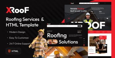 XRoof - Roofing Services HTML Template