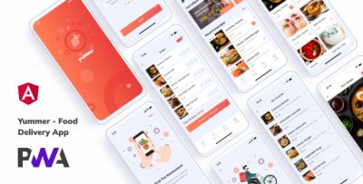 Yummer - Online Food Ordering App (Angular + PWA)