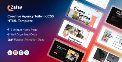 Zafay | Creative Agency TailwindCSS HTML Template