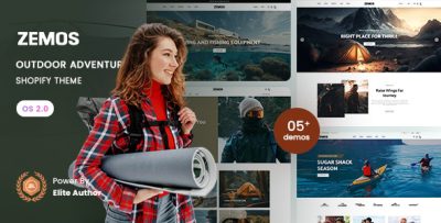 Zemos - Outdoor adventures Store Shopify 2.0 Theme