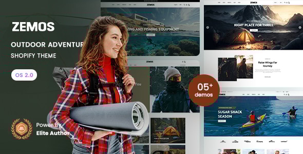 Zemos - Outdoor adventures Store Shopify 2.0 Theme Zemos - Outdoor adventures Store Shopify 2.0 Theme