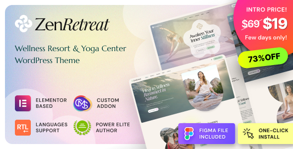 Zen Retreat - Wellness Resort, Spa & Yoga WordPress Theme Zen Retreat - Wellness Resort, Spa & Yoga WordPress Theme