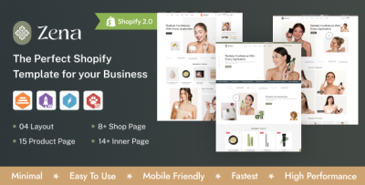 Zena - Beauty & Cosmetics Shopify 2.0 Theme