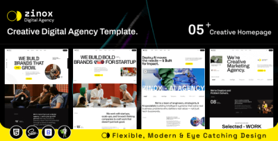 Zinox - Digital Agency HTML Template