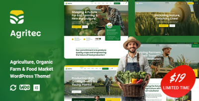 Agritec - Agriculture & Organic Farm WordPress Theme