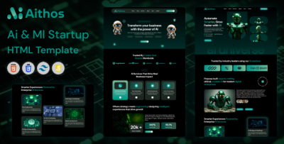 Aithos - AI & Machine Learning Startup HTML Template