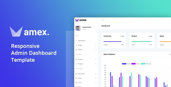 Amex - Responsive Admin Dashboard Template Amex - Responsive Admin Dashboard Template