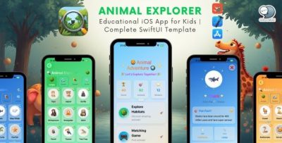 Animal Habitats Explorer - Educational iOS App for Kids | Complete SwiftUI Template