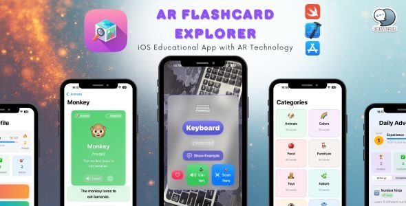 AR Flashcard Explorer: Complete iOS Educational App with AR Technology AR Flashcard Explorer: Complete iOS Educational App with AR Technology