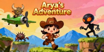 Arya’s Adventure - 2D Endless Runner Platformer Game (Construct 3 + HTML5)