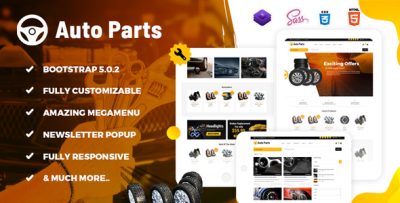 AutoParts - eStore HTML5 Bootstrap Template