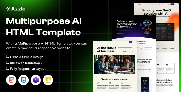 Azzle - AI Technology & Startup Business Html Template Azzle - AI Technology & Startup Business Html Template
