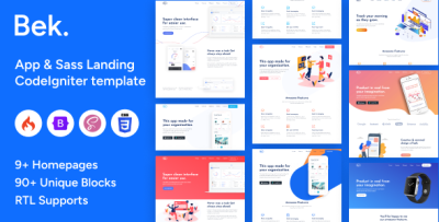 Bek - CodeIgniter Saas & Software Template