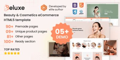 Beluxe – Beauty & Cosmetics Bootstrap 5 HTML eCommerce Template