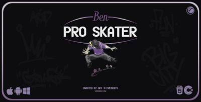 Ben Pro Skater - HTML5 Game Template