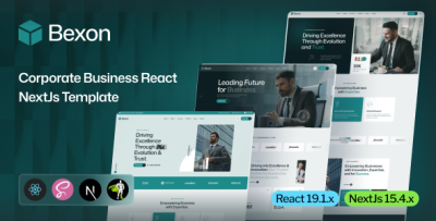 Bexon - Corporate Business React NextJs Template