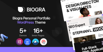Biogra - Personal Portfolio WordPress Theme