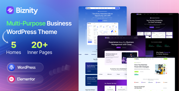 Biznity – Multipurpose Business WordPress Theme Biznity – Multipurpose Business WordPress Theme