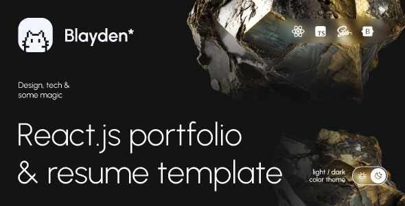 Blayden - Personal Portfolio & Resume ReactJs Template Blayden - Personal Portfolio & Resume ReactJs Template