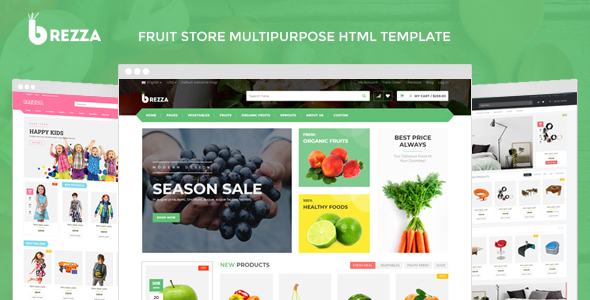 Brezza - Fruit Store Multipurpose HTML Template Brezza - Fruit Store Multipurpose HTML Template