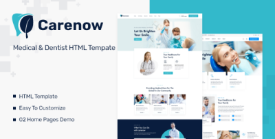 Carenow - Medical & Dentist HTML Tempate