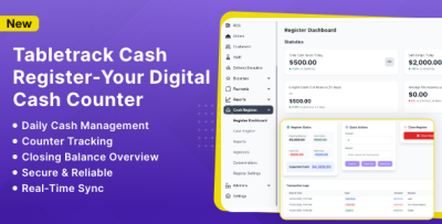 Cash Register Module for Tabletrack