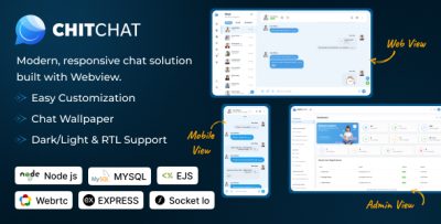 Chitchat - Modern Node.js Chat App | Audio and Video Call | Realtime Messaging