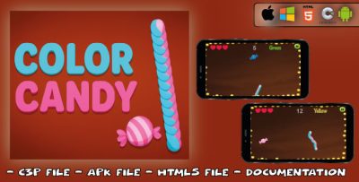 Color Candy - Kids Color Learning Game (Construct 3 | HTML5)