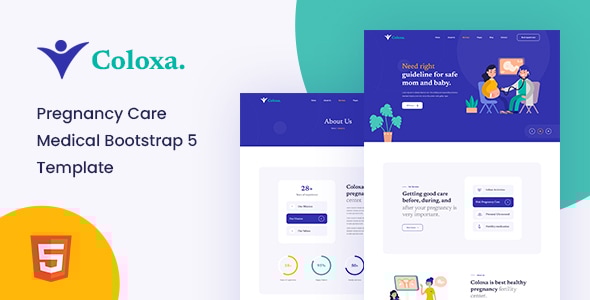 Coloxa - Pregnancy Care Medical Bootstrap 5 Template Coloxa - Pregnancy Care Medical Bootstrap 5 Template