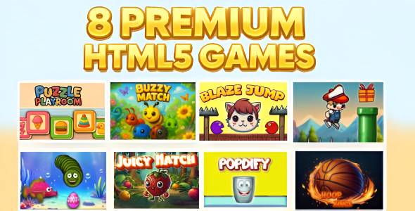 Construct 3 | 8-in-1 HTML5 Game Bundle – Premium Quality Pack Construct 3 | 8-in-1 HTML5 Game Bundle – Premium Quality Pack