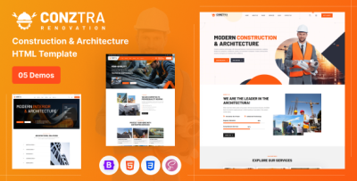 Conztra - Construction and Architecture HTML Template