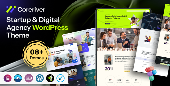 Coreriver - Startup & Digital Agency WordPress Theme Coreriver - Startup & Digital Agency WordPress Theme