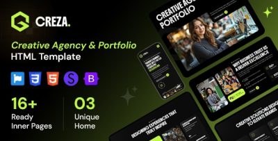 Creza - Creative Agency & Portfolio HTML Template