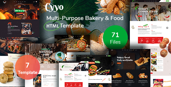 Cyyo- Multipurpose Food & Bakery HTML Template Cyyo- Multipurpose Food & Bakery HTML Template