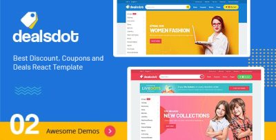 Dealsdot - Discount, Coupons and Deals React Redux Template