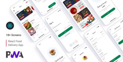 Delisty – Online Food Ordering React App (PWA)