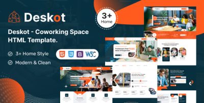 Deskot – Coworking Space HTML Template