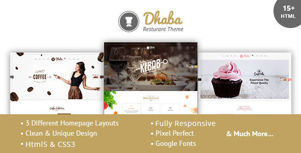 Dhaba - Restaurant, Coffee and Cake Shop HTML Template Dhaba - Restaurant, Coffee and Cake Shop HTML Template