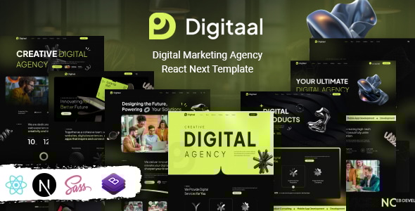 Digitaal - Digital Marketing Agency React NextJs Template Digitaal - Digital Marketing Agency React NextJs Template
