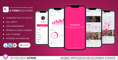 DineEase – Your Smart Food Partner - Flutter UI Kit