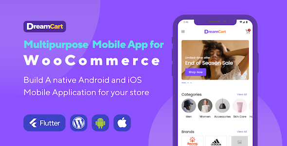 DreamCart - Flutter E-commerce Mobile App for WooCommerce DreamCart - Flutter E-commerce Mobile App for WooCommerce