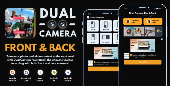 Dual Camera Front Back with AdMob Facebook Ads Android Dual Camera Front Back with AdMob Facebook Ads Android